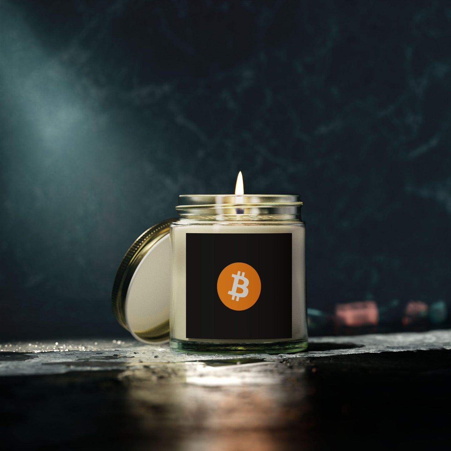 Bitcoin scent candle