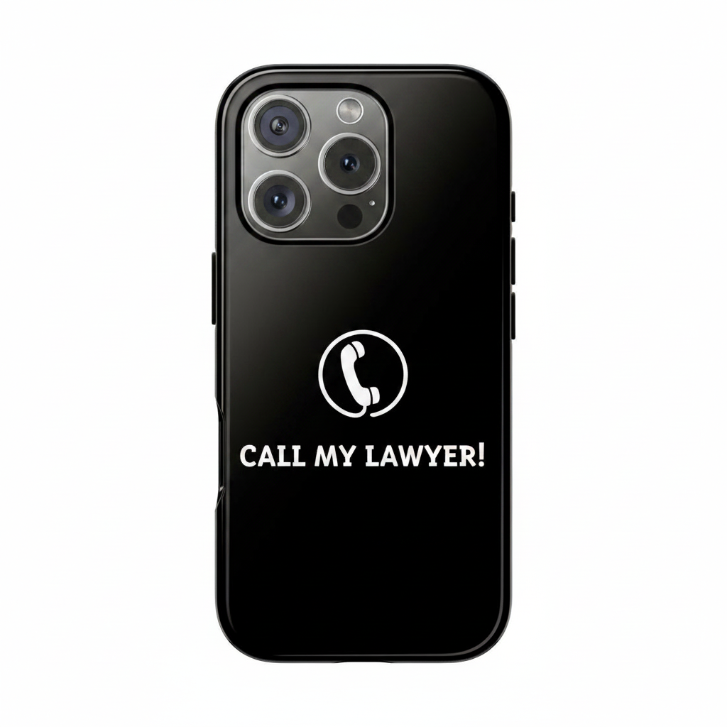 Call my lawyer phone case