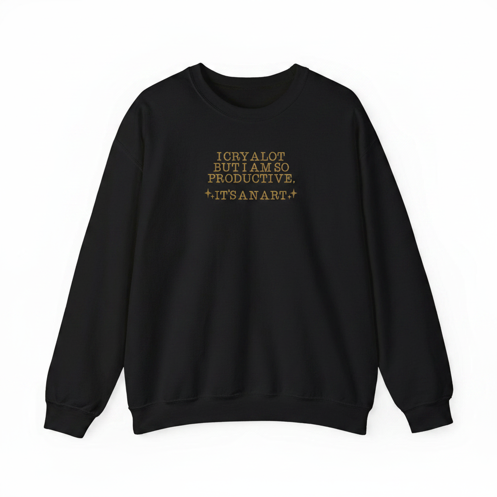 I Cry Alot But I Am So Productive sweatshirt