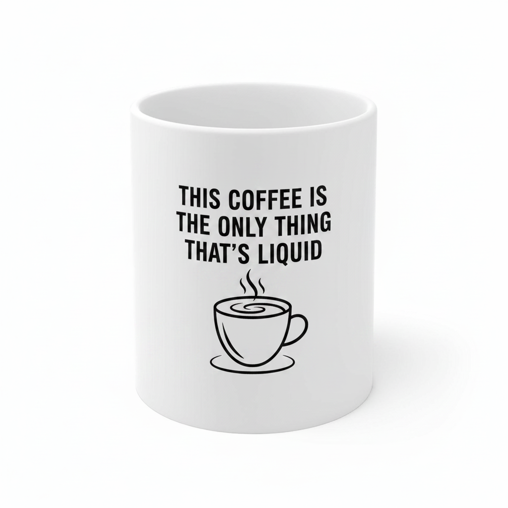 This Coffee is the Only Thing That’s Liquid mug