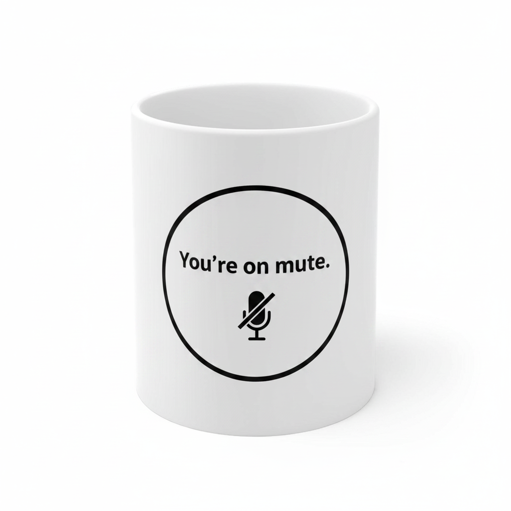 You're on mute coffee mug