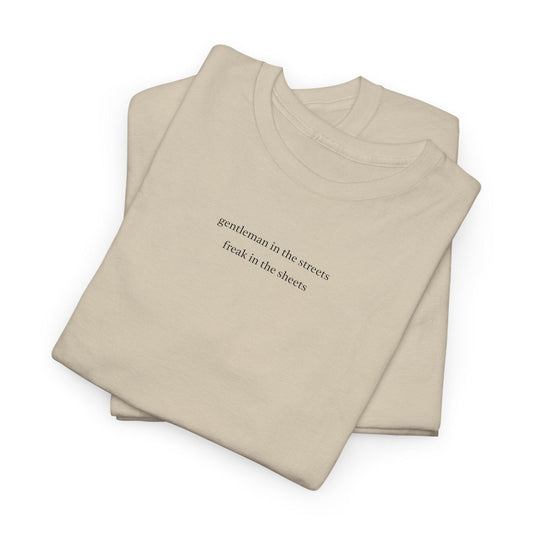 beige gentleman in the streets freak in the sheets shirt