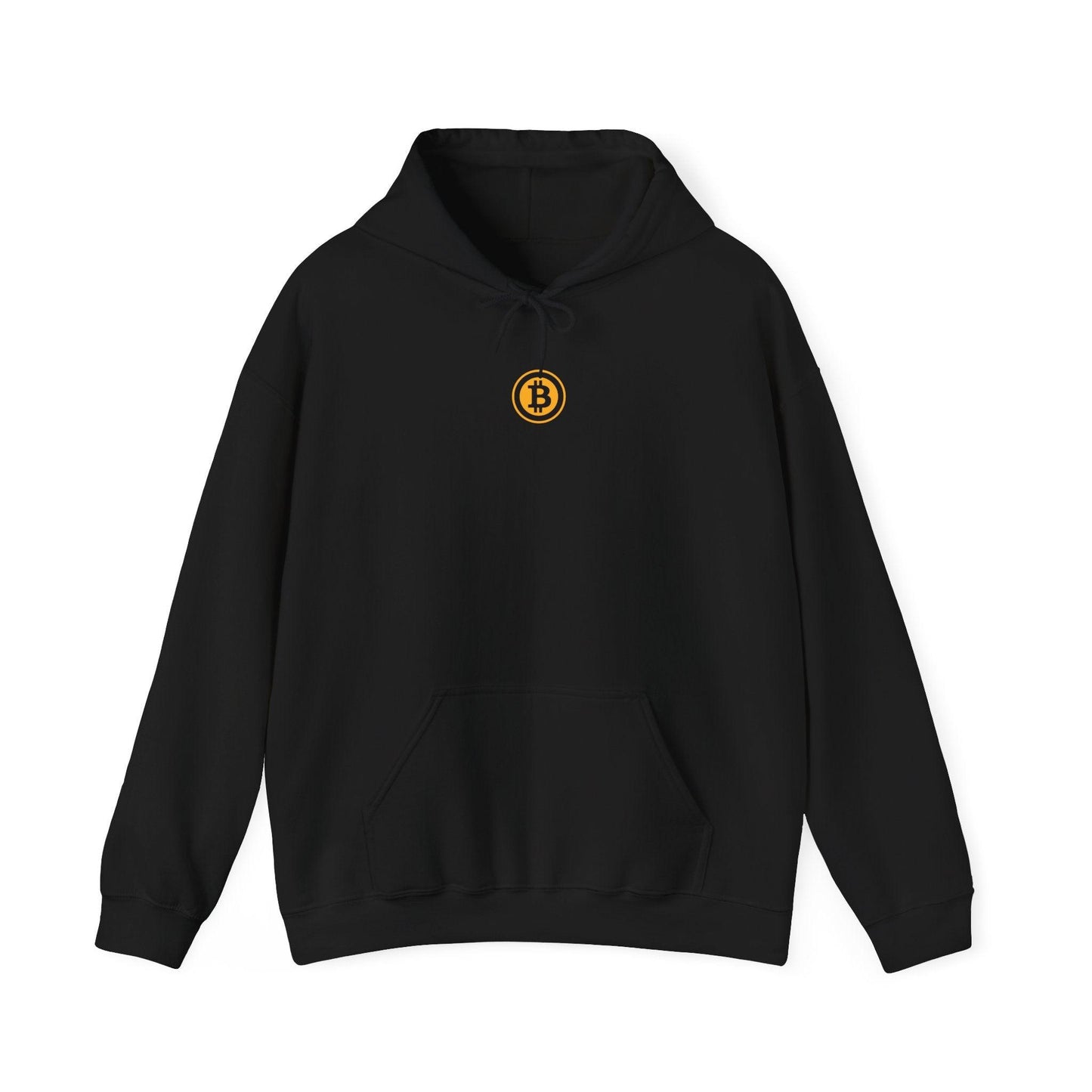 black bitcoin hoodie