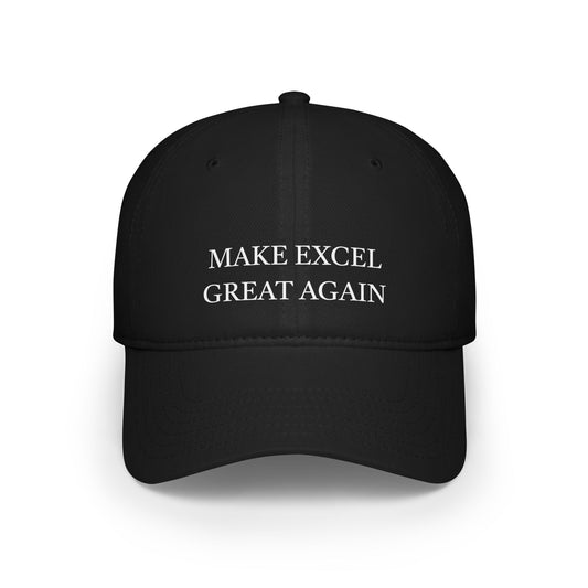 black make excel great again hat