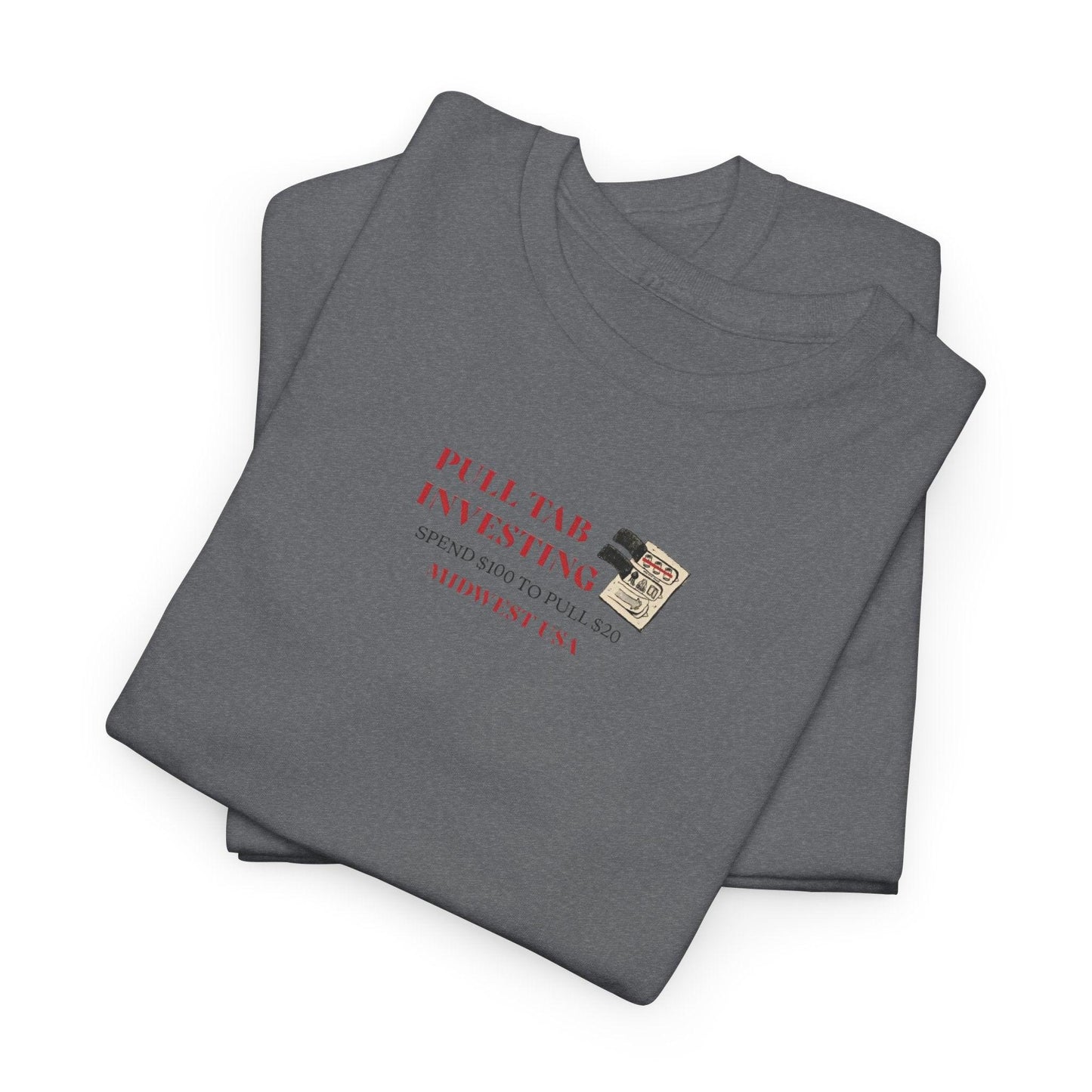gray pull tab shirt