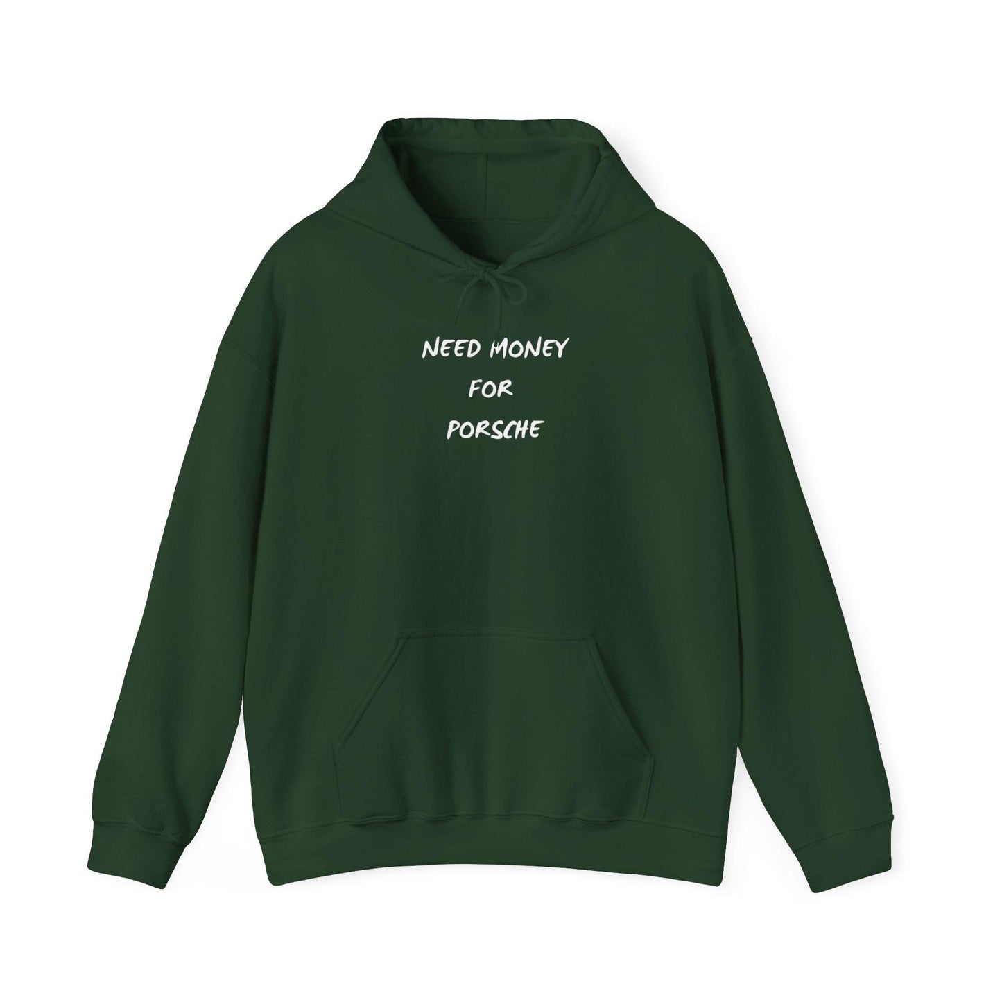green Need Money for Porsche Hoodie