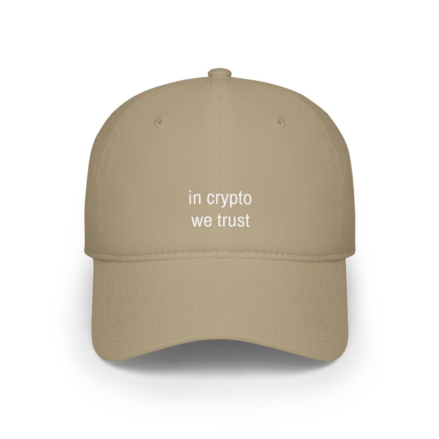 khaki In Crypto We Trust Hat