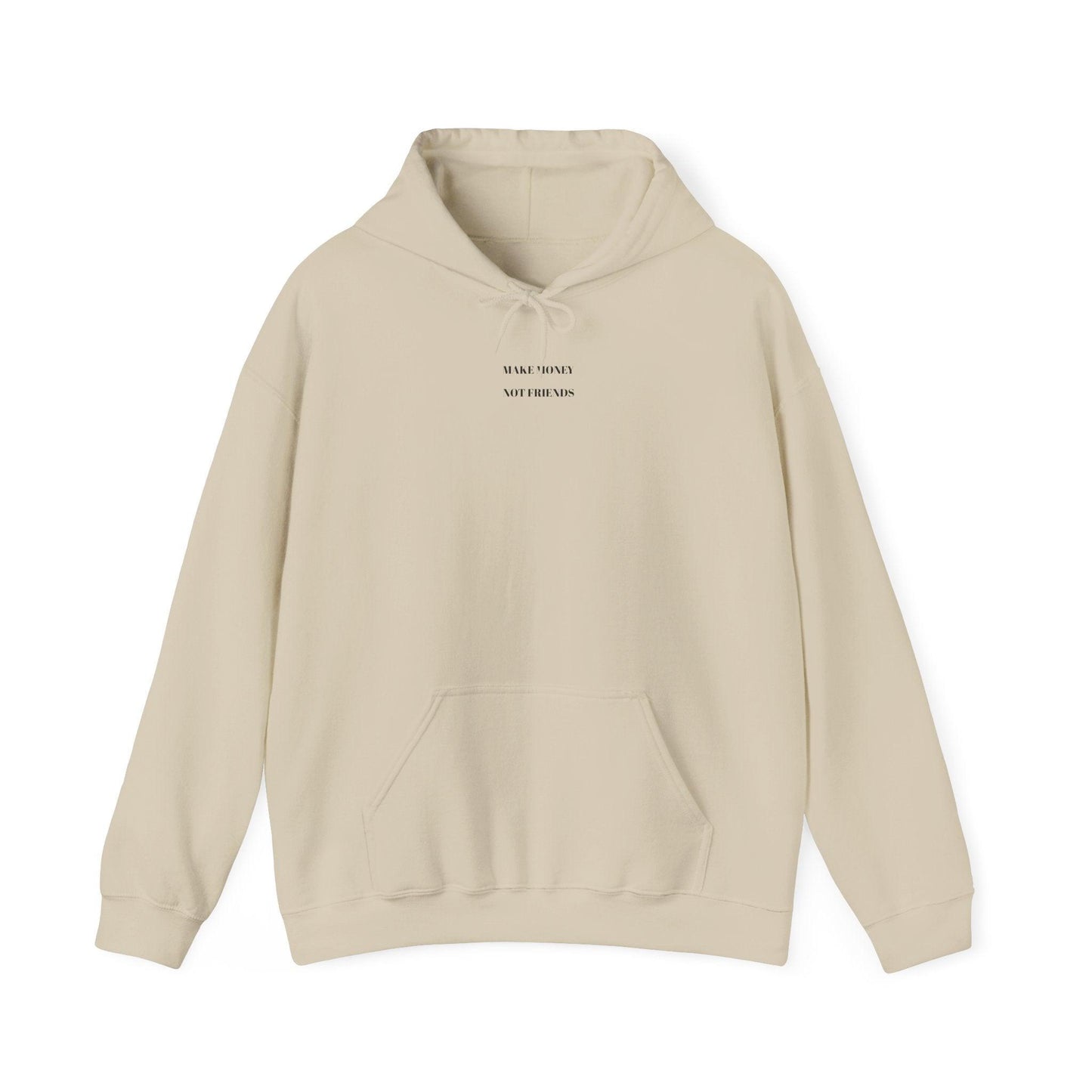 khaki Make Money Not Friends Hoodie