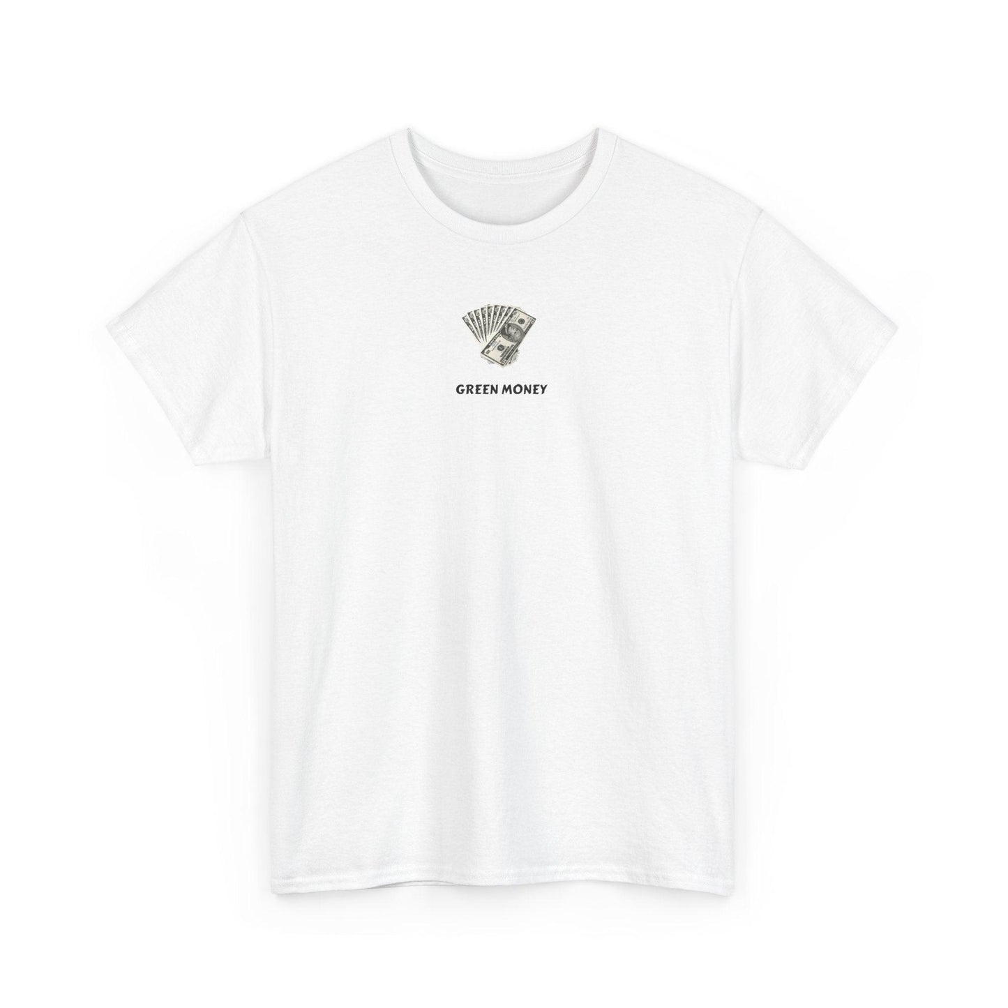 white Green Money shirt