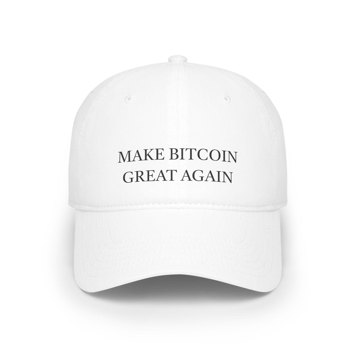white Make Bitcoin Great Again Hat