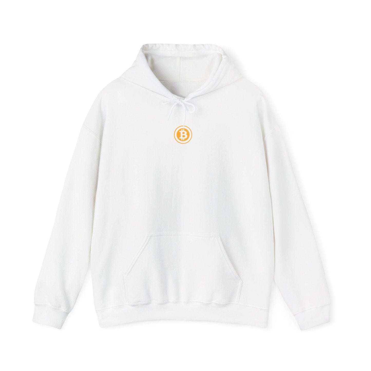 white bitcoin hoodie
