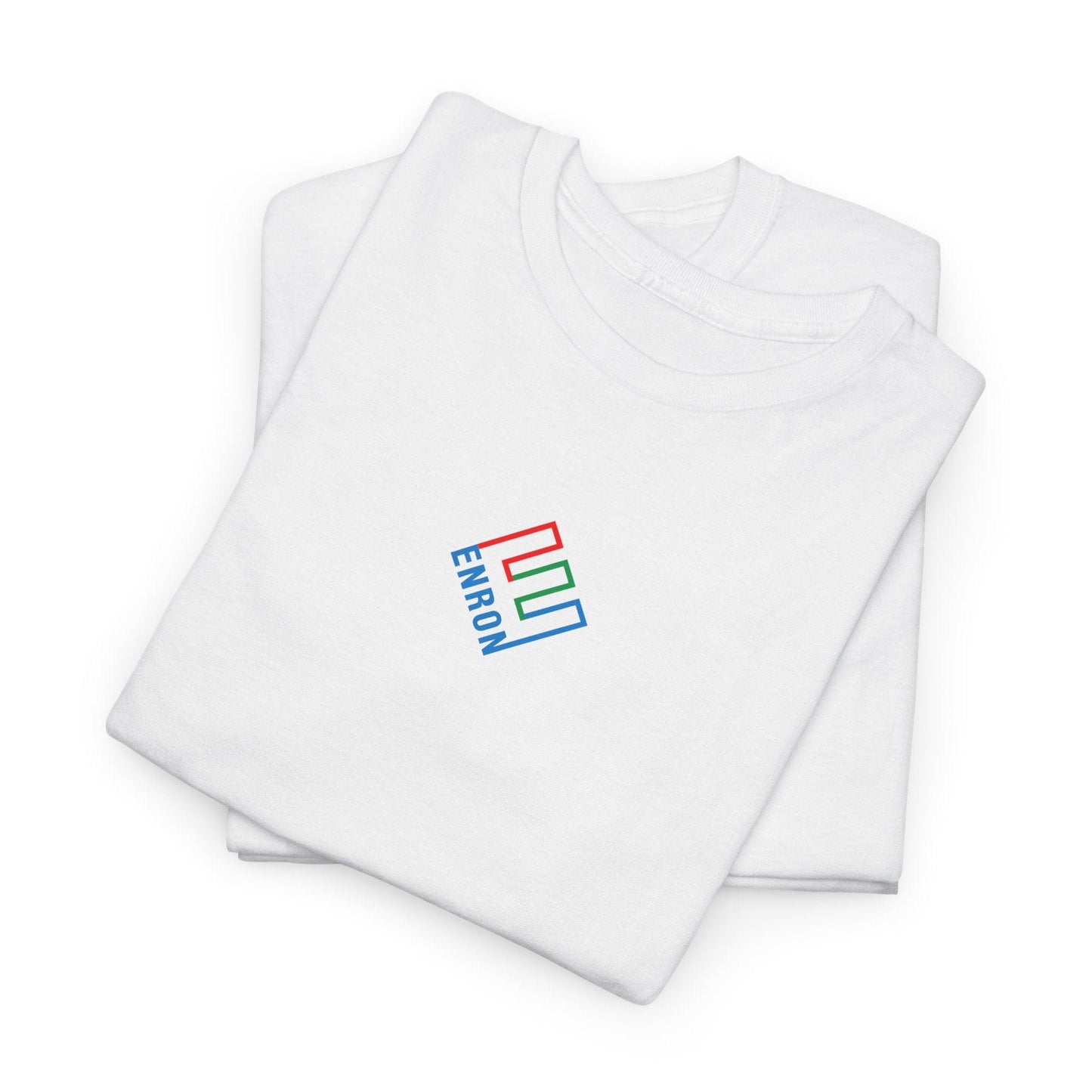 white enron t-shirt