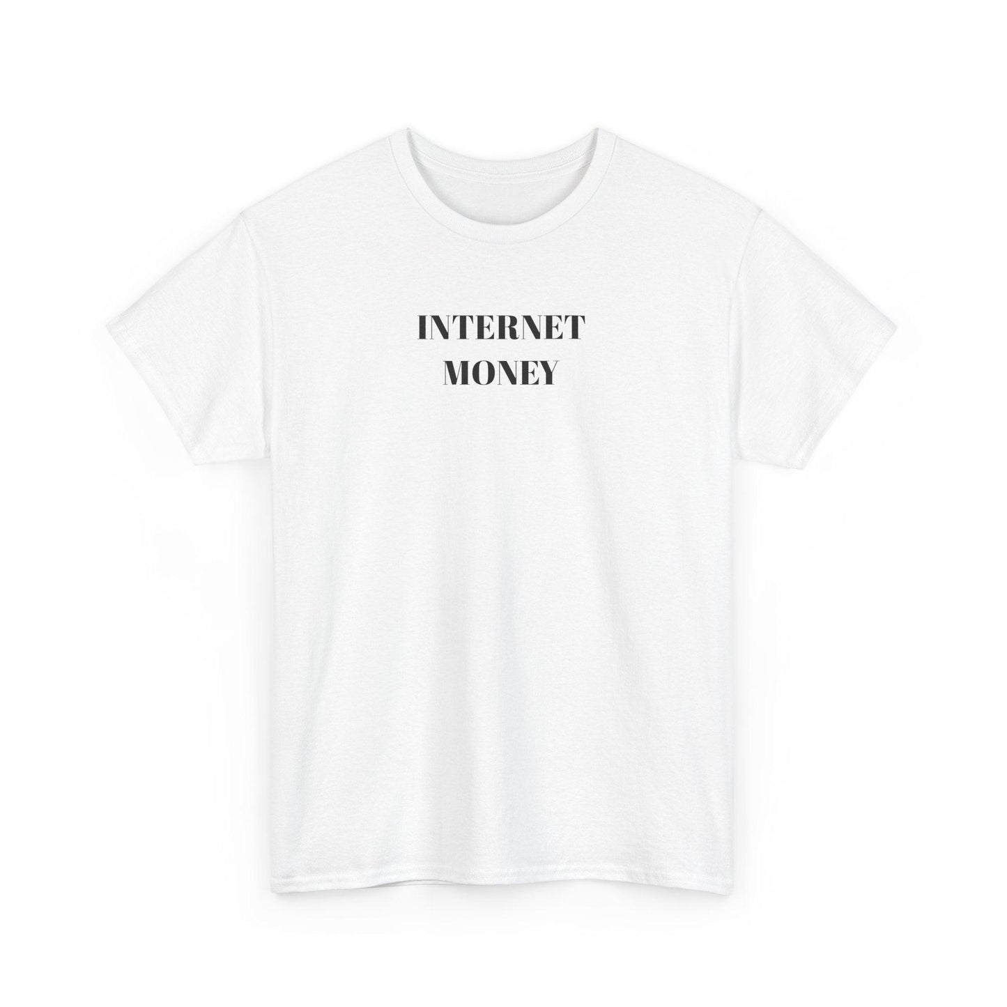 white internet money shirt