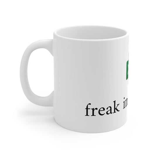 Freak in the Sheets Excel mug