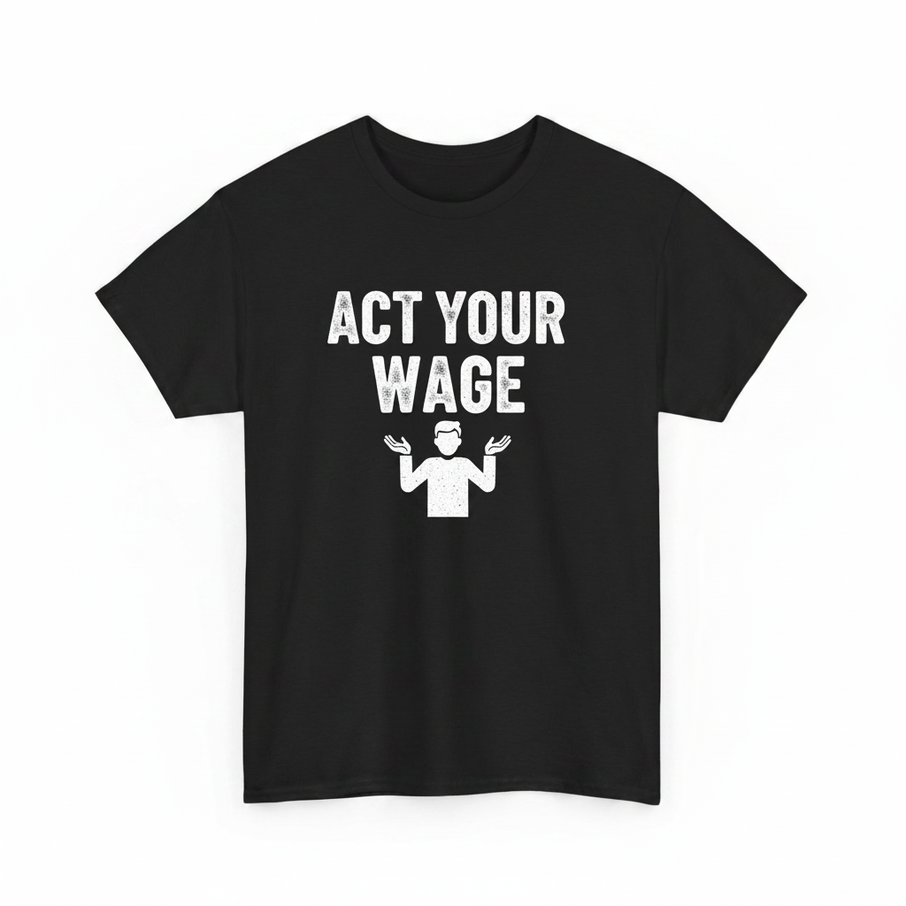 Act your wage shirt
