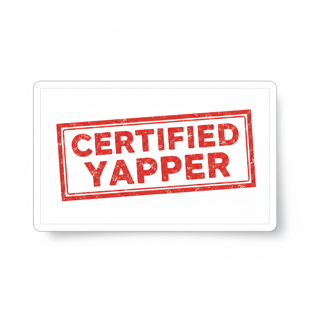 Certified Yapper Sticker