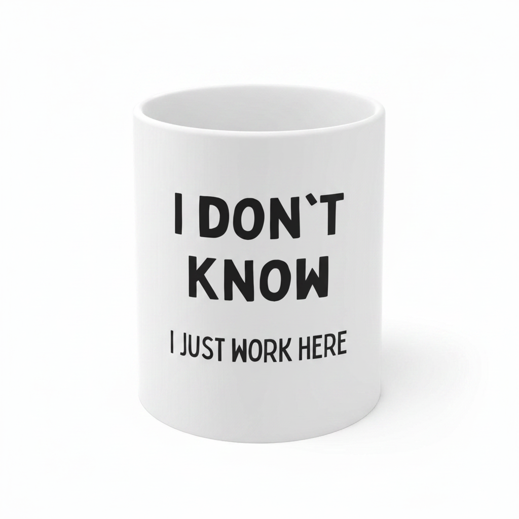 I Just Work Here Mug