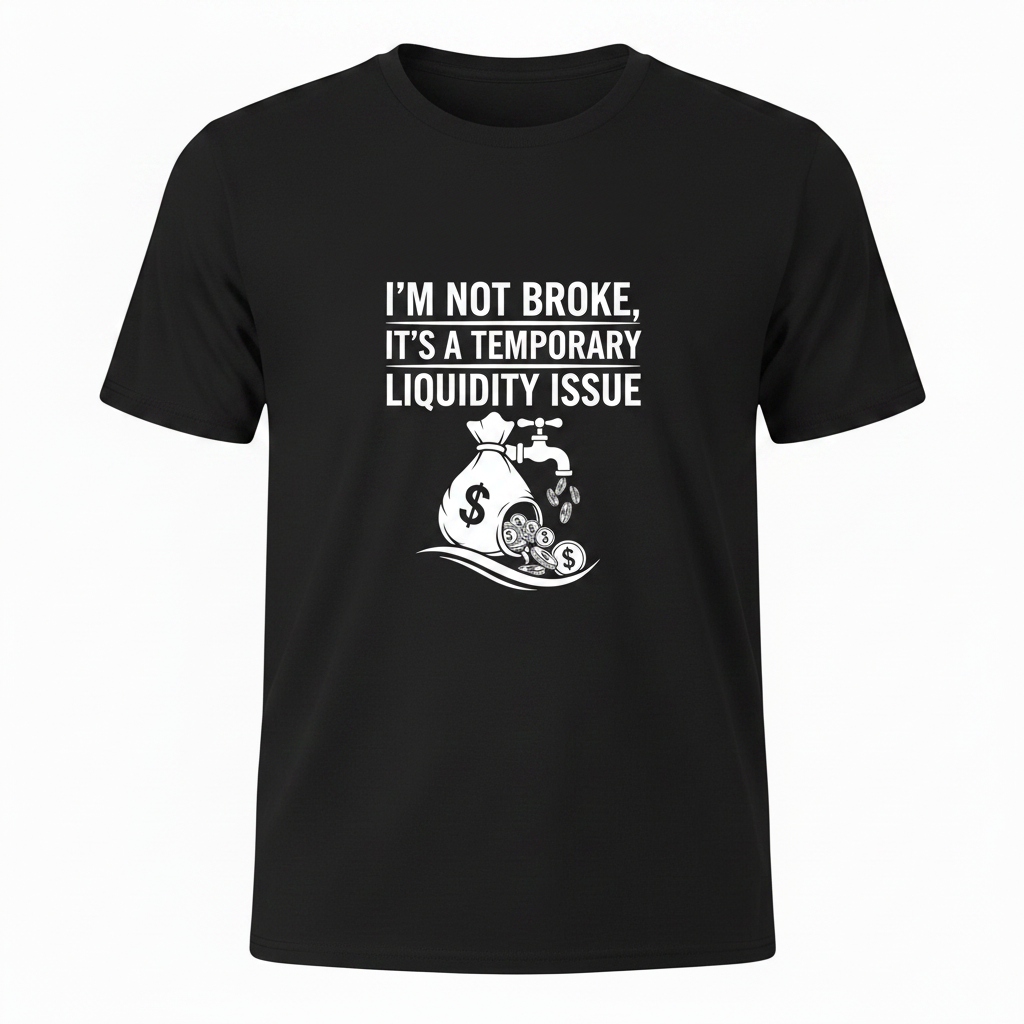 I’m Not Broke, It’s a Temporary Liquidity Issue t shirt