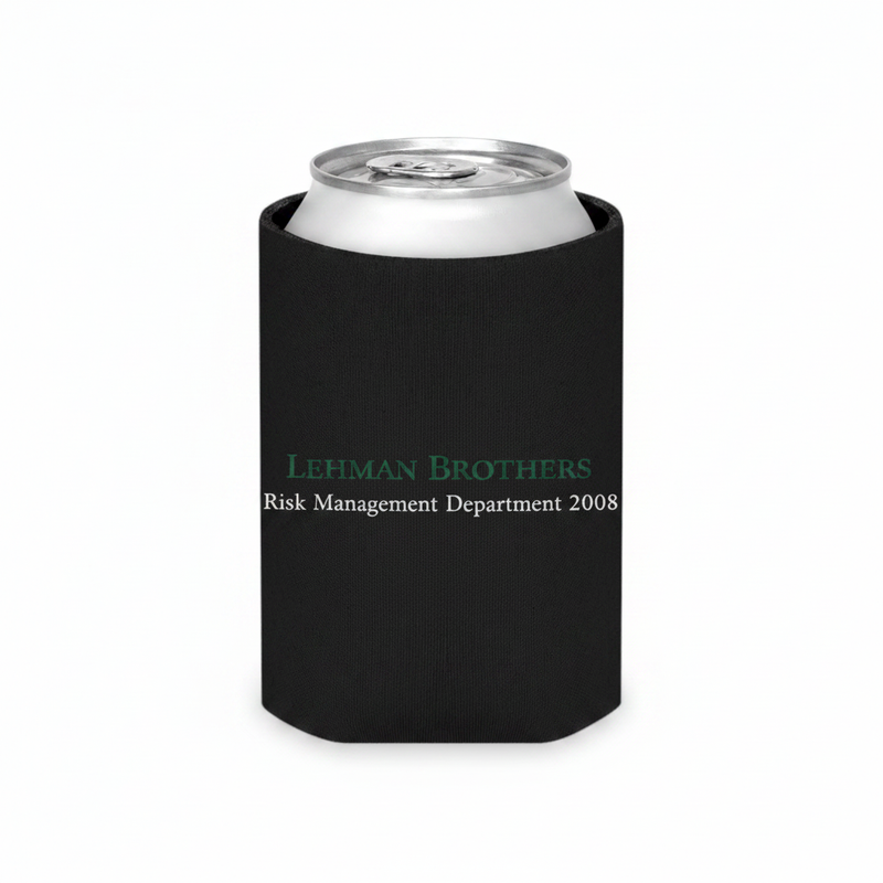 Lehman Brothers koozie