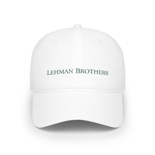 white Lehman Brothers hat