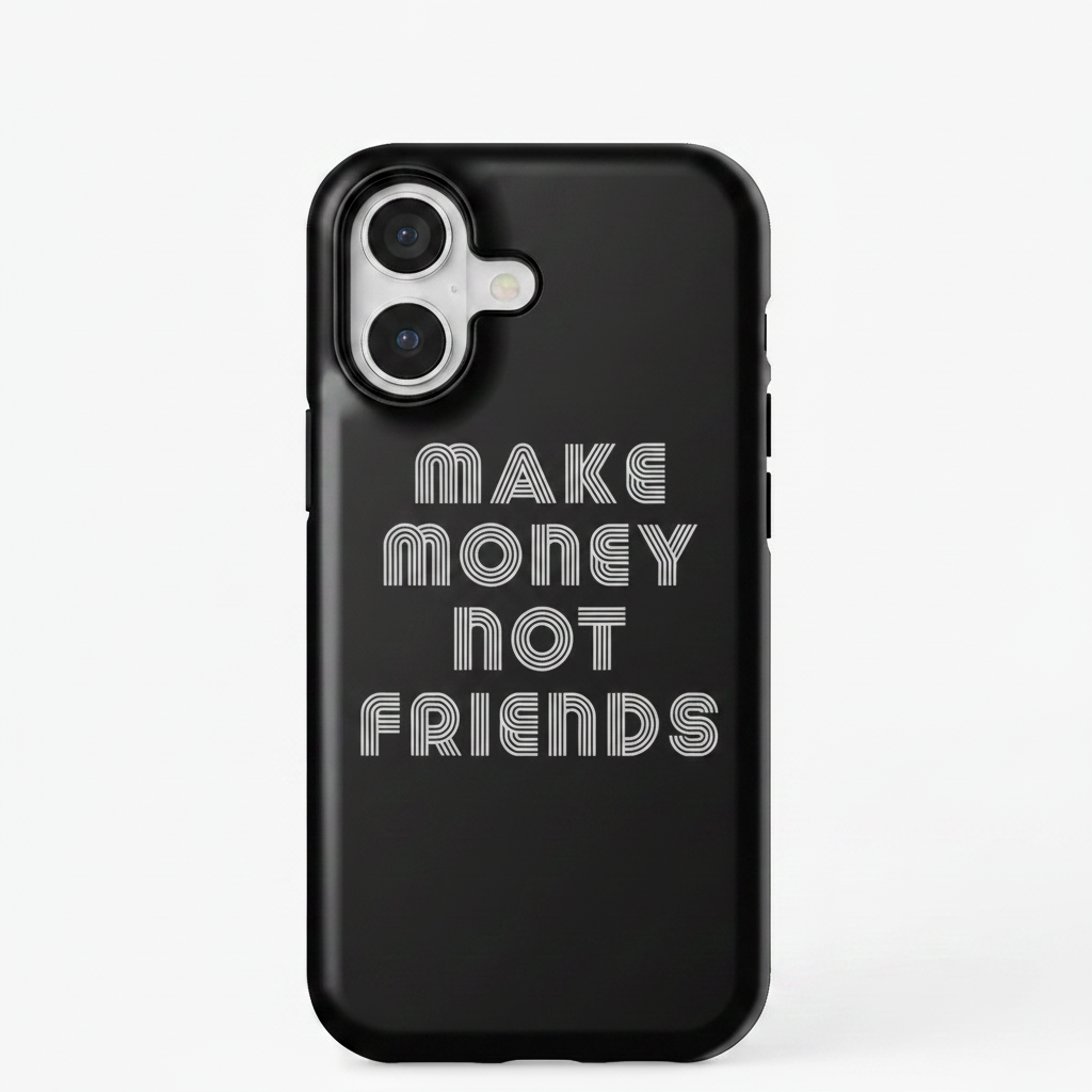 Make money not friends phone case