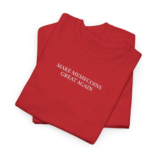 Red Make memecoins great again shirt