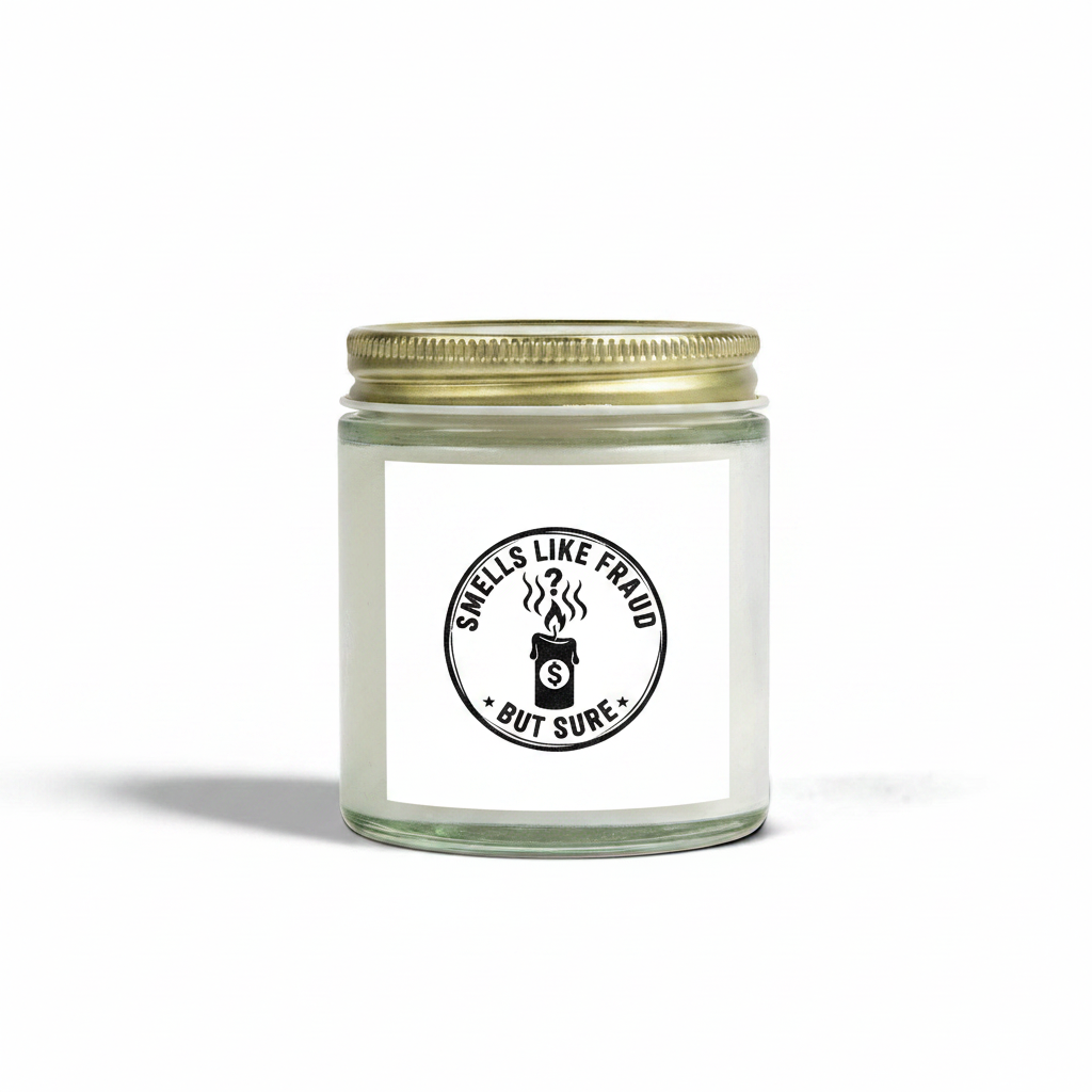 Smells Like Fraud But Sure Candle