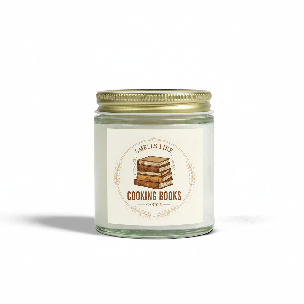 Smells like cooking books candle