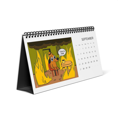 This is Fine Dog Desktop Calendar