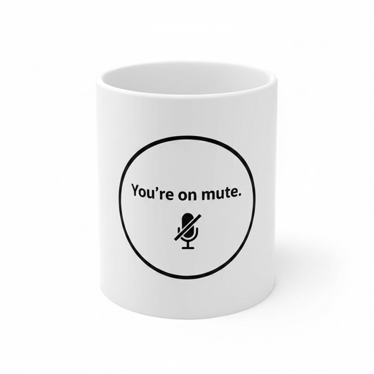 You're on mute coffee mug