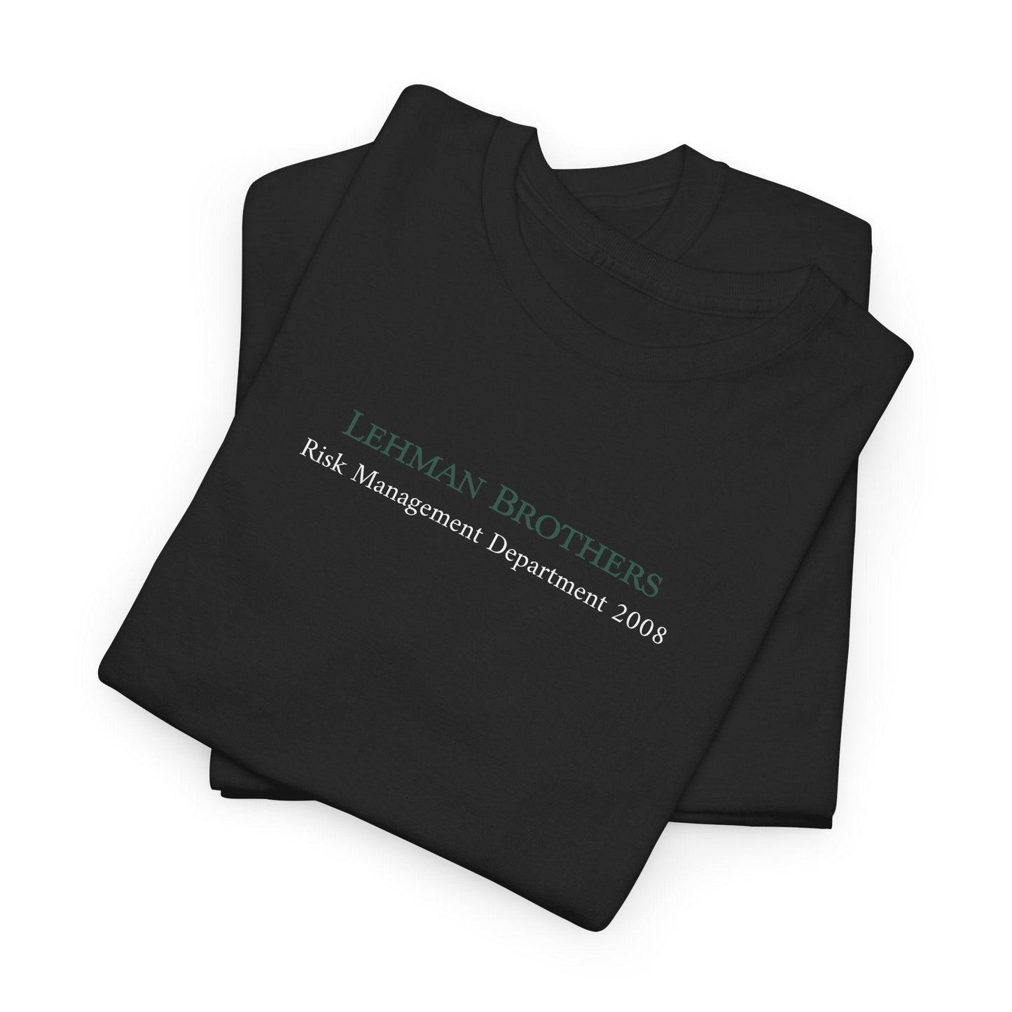 black Lehman Brothers Risk Management shirt