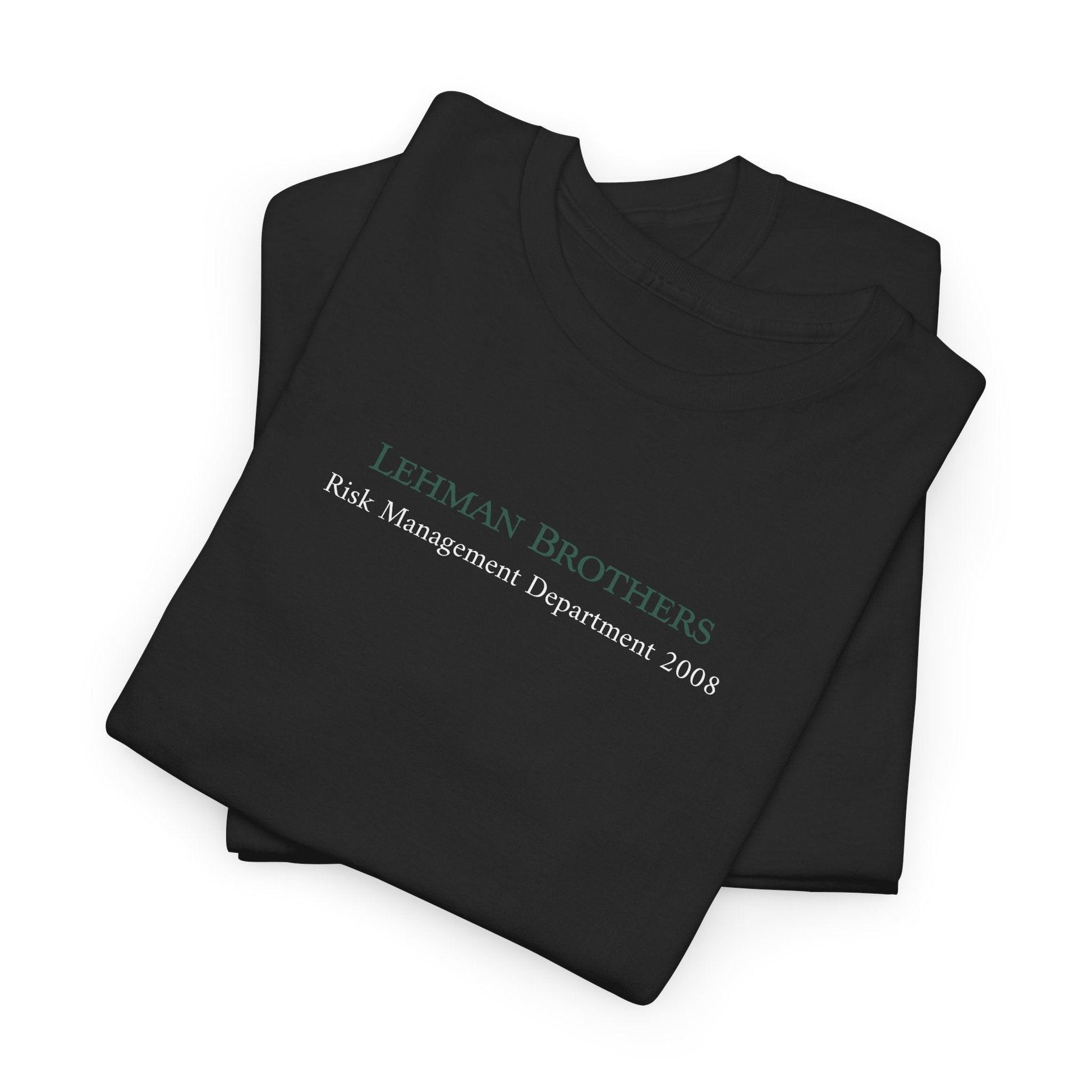 black Lehman Brothers Risk Management shirt