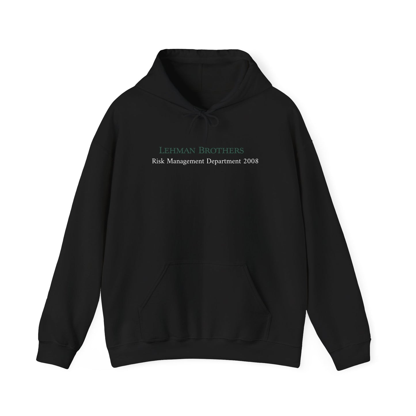 black Lehman brothers risk management department hoodie