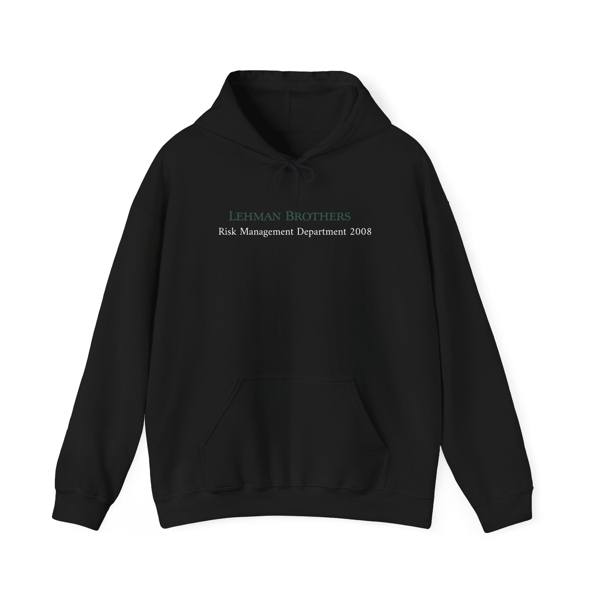 black Lehman brothers risk management department hoodie