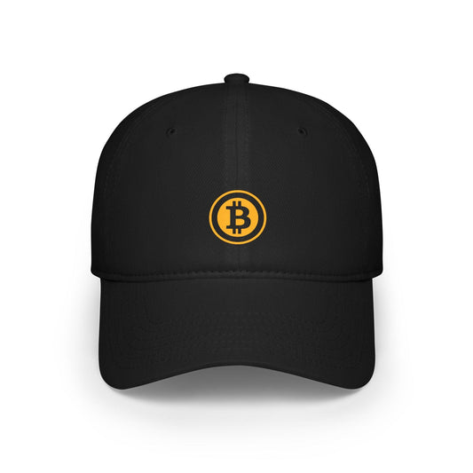 black bitcoin hat