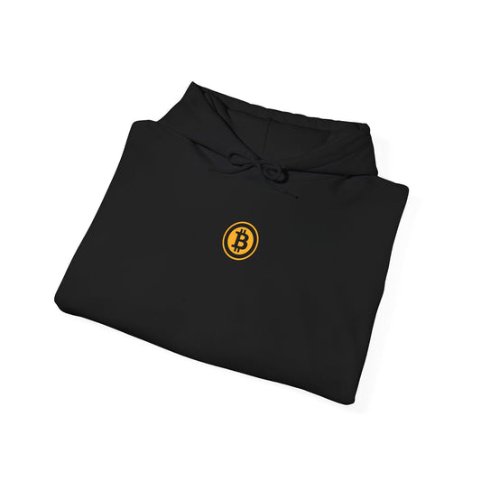 black bitcoin hoodie