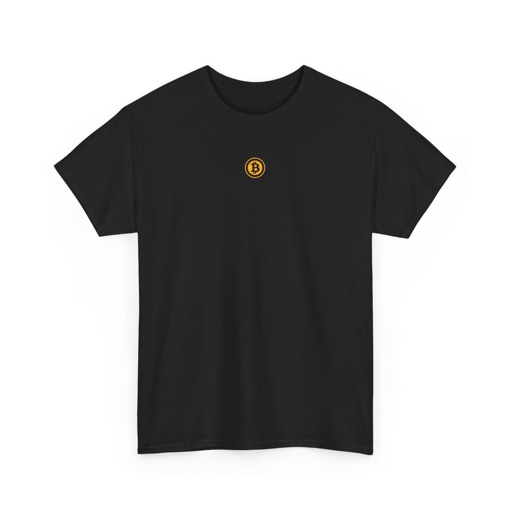 black bitcoin t-shirt