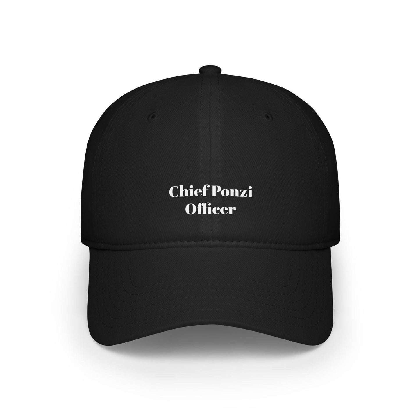 black chief ponzi officer hat