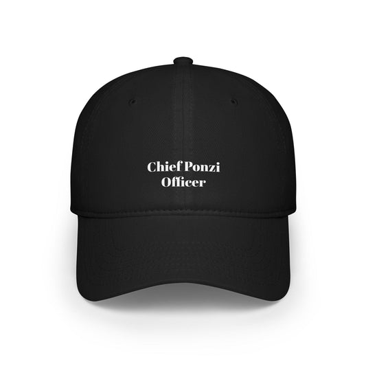 black chief ponzi officer hat