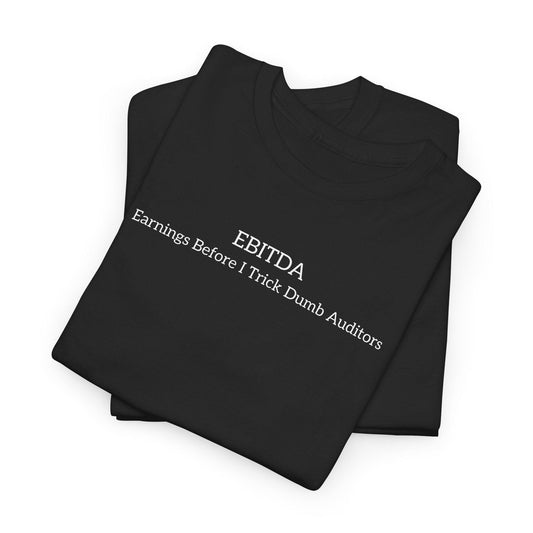 black ebitda t-shirt