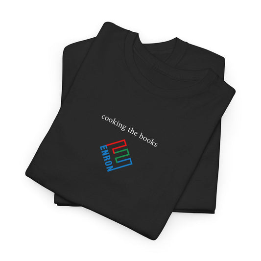 black enron cooking the books shirt