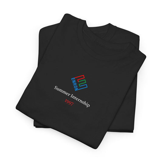 black enron intern shirt