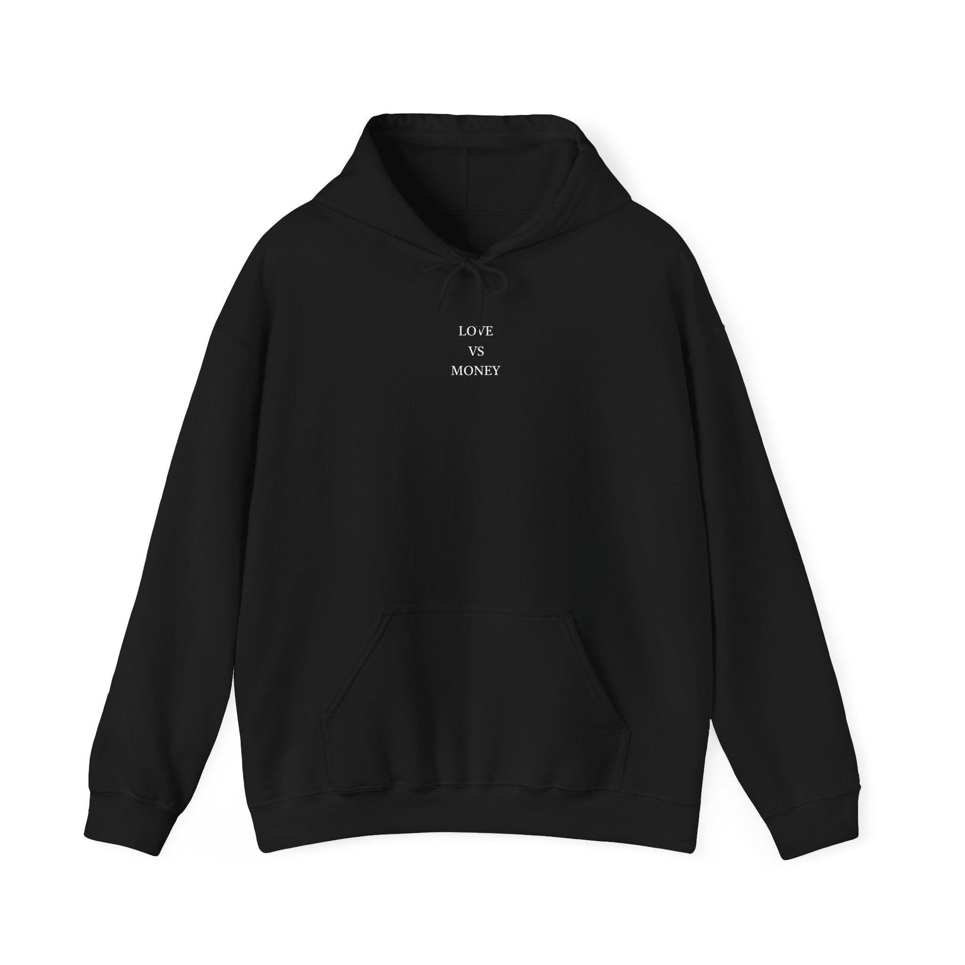 black love vs money hoodie