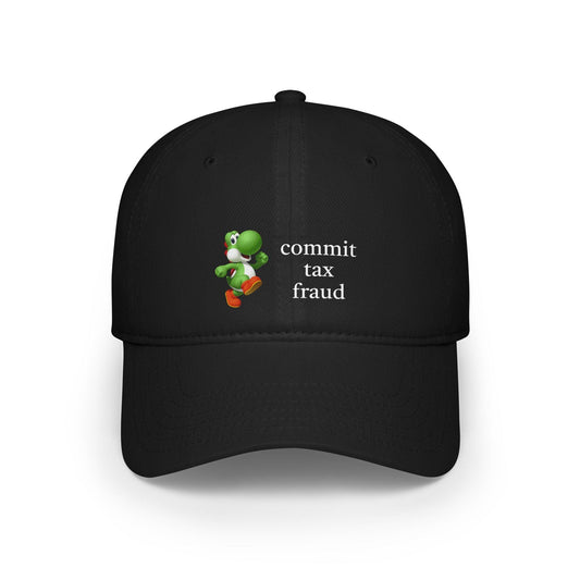 black yoshicommit tax fraud hat