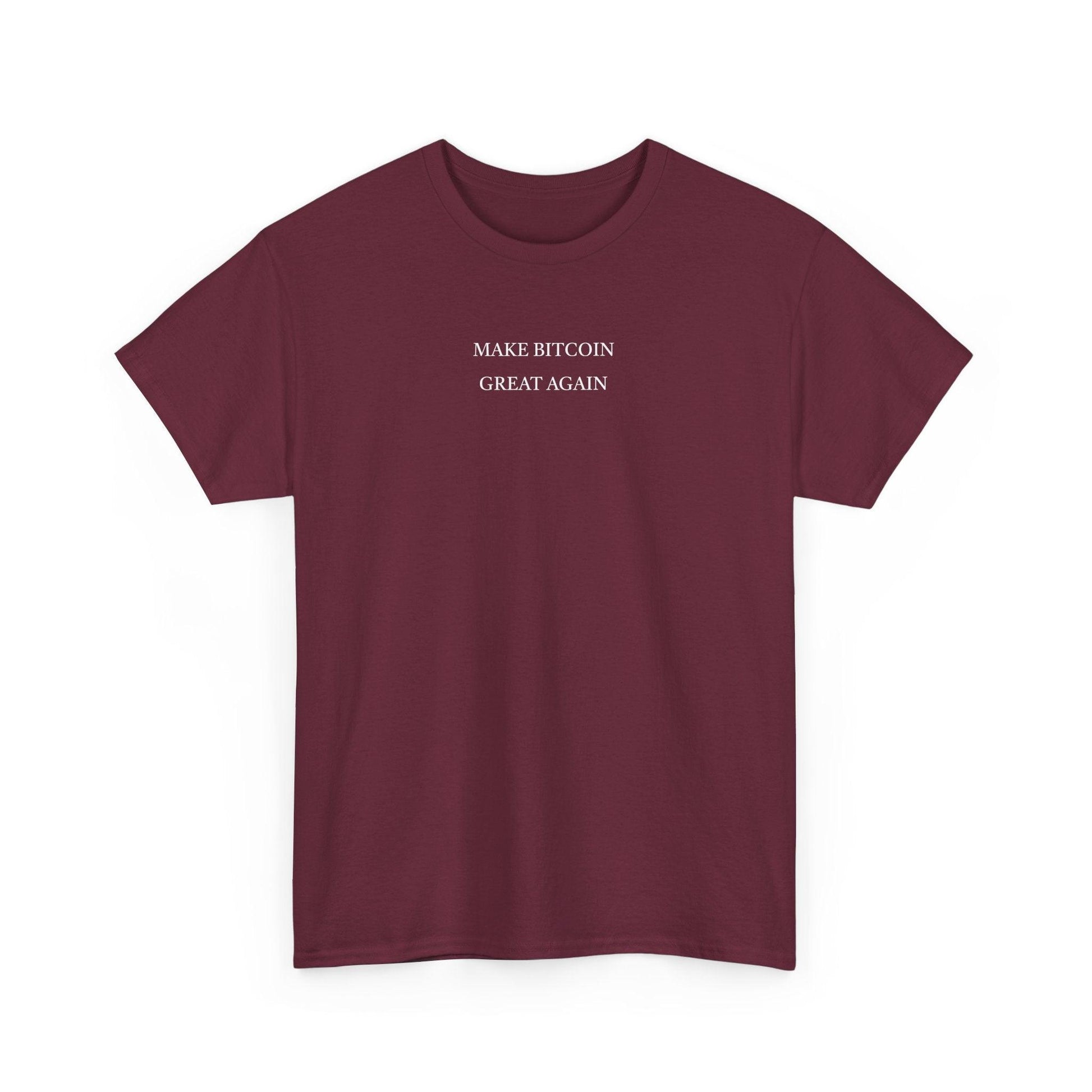 dark red Make Bitcoin Great Again Shirt