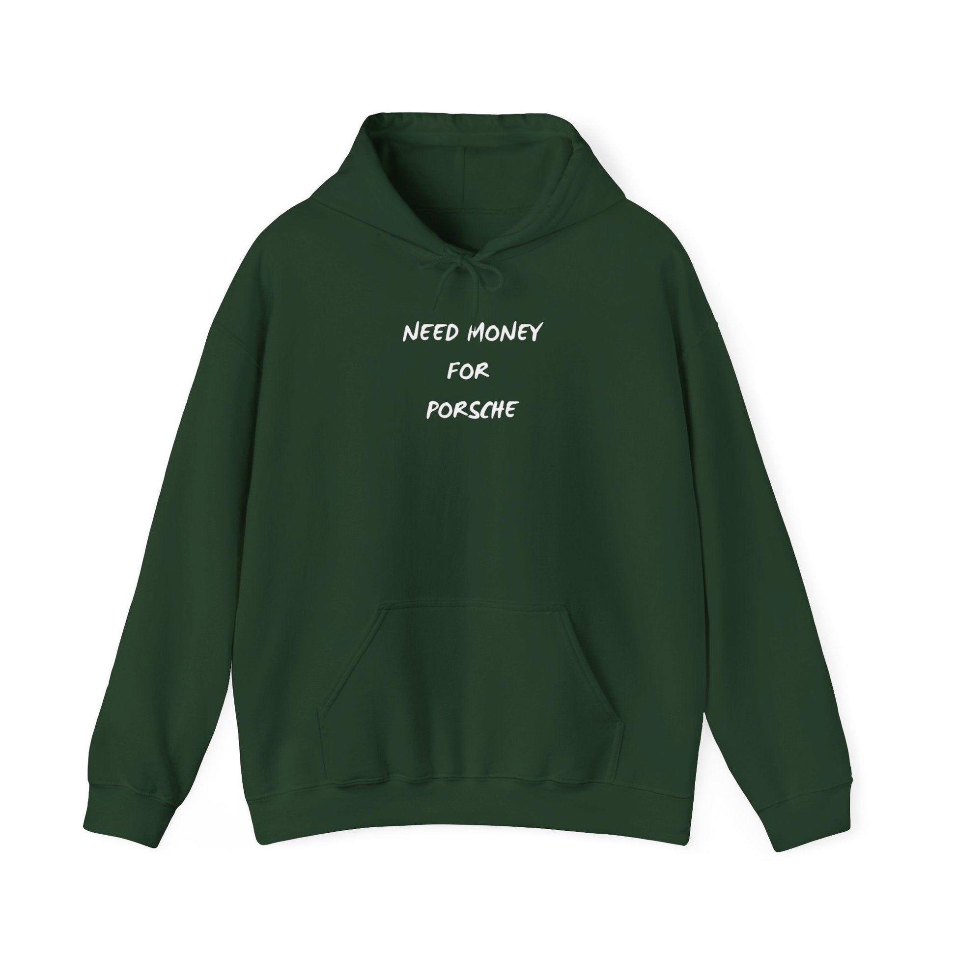 green Need Money for Porsche Hoodie
