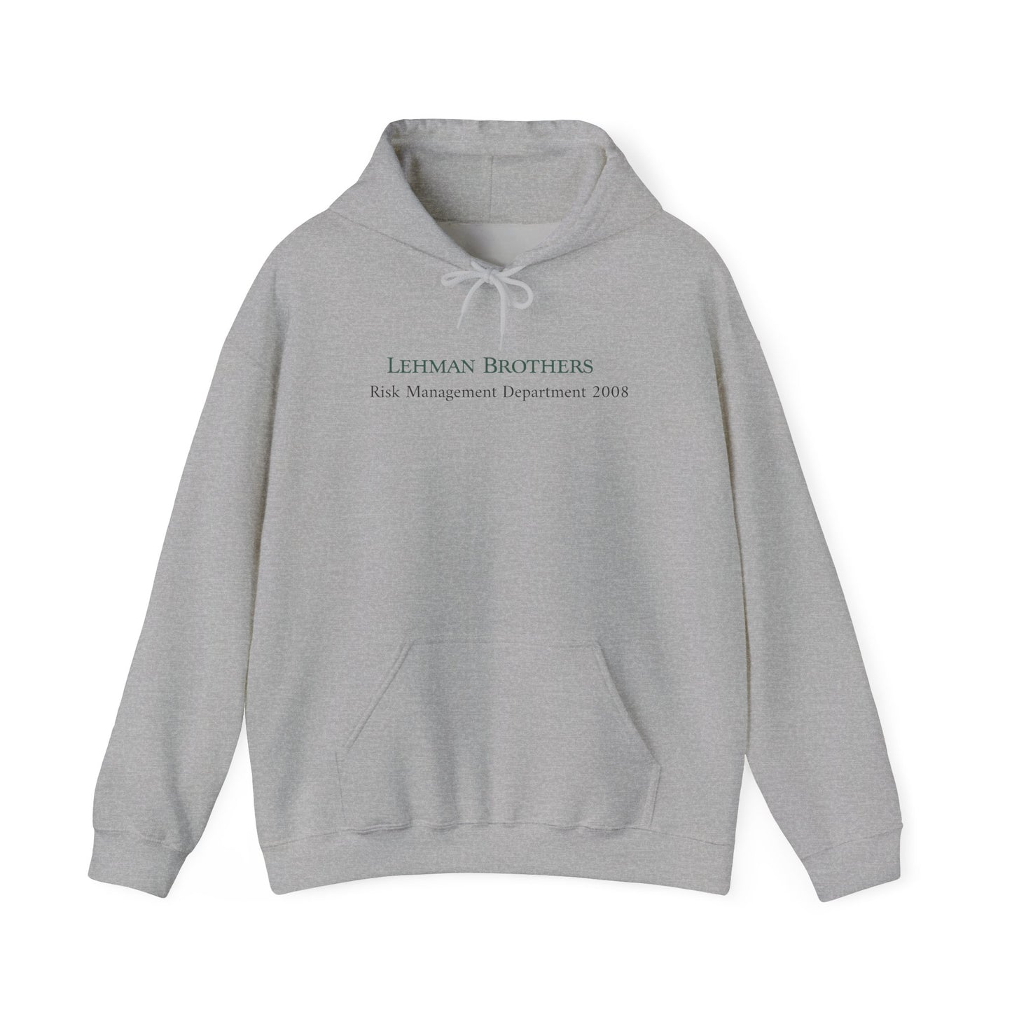 grey Lehman brothers risk management department hoodie
