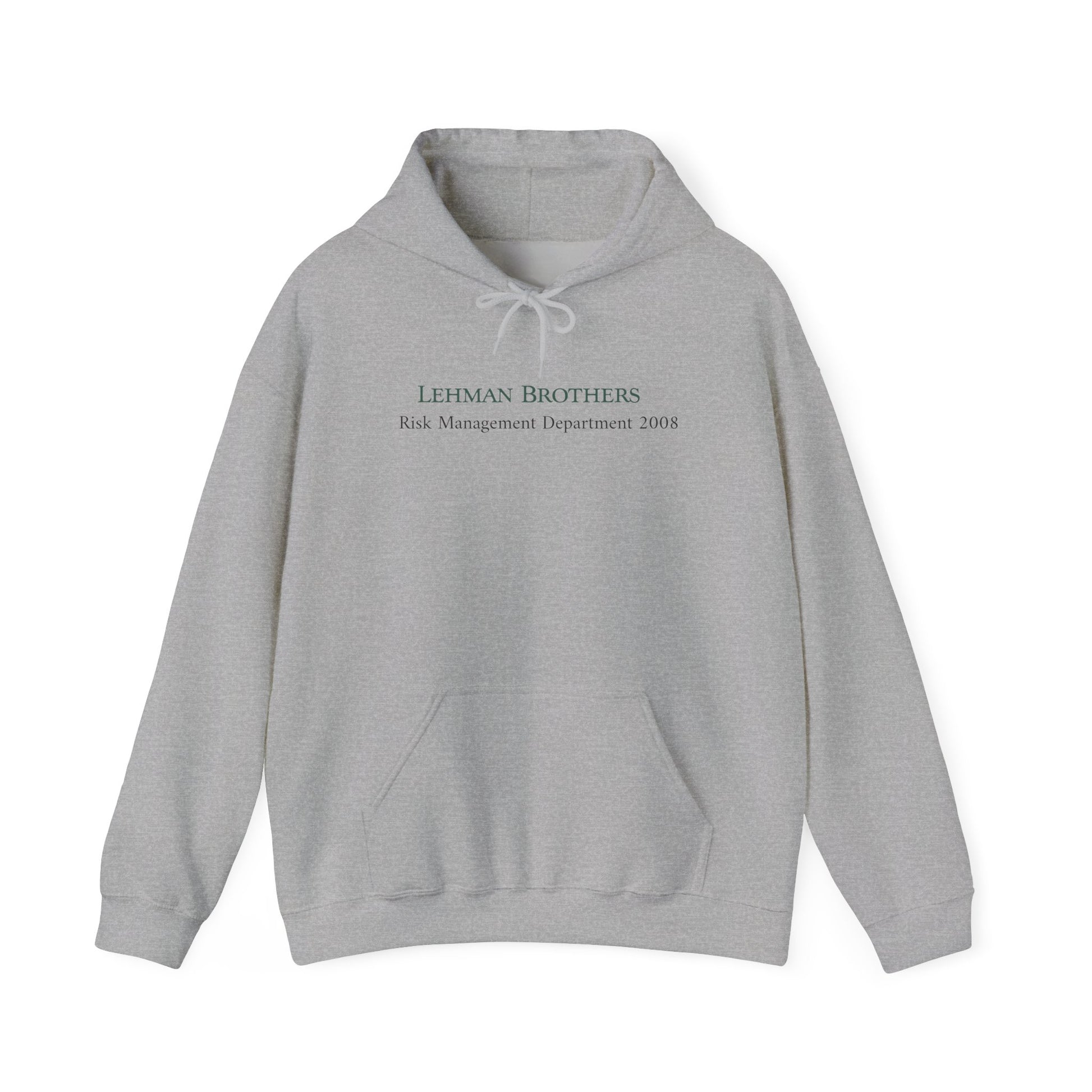grey Lehman brothers risk management department hoodie