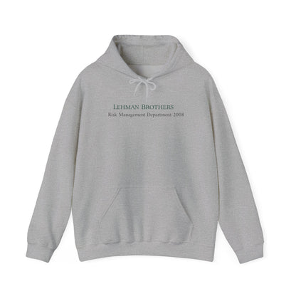 grey Lehman brothers risk management department hoodie