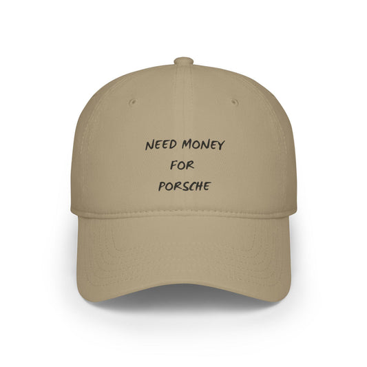 khaki Need Money for Porsche hat